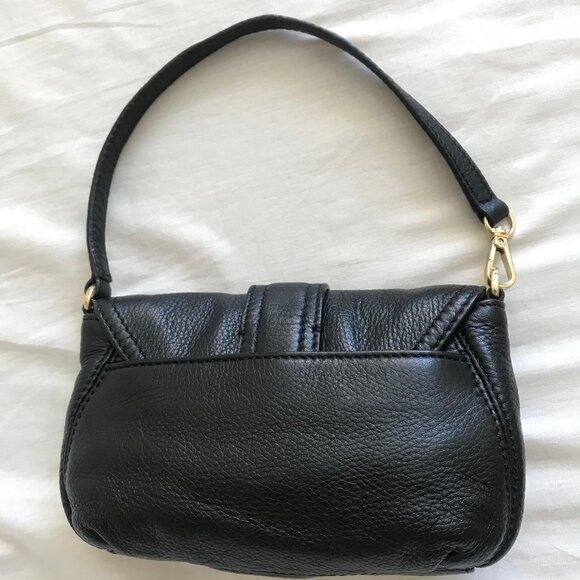 MICHAEL KORS BLACK GENUINE LEATHER MINI HANDBAG - Picture 6 of 6